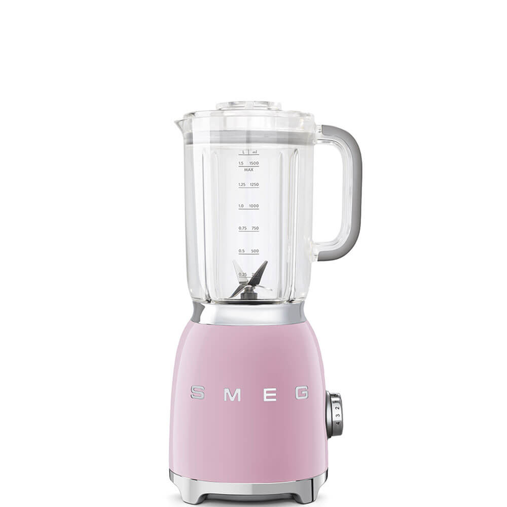 Smeg – Mixer BLF01PKEU, rosa Farbe – Stil der 1950er Jahre