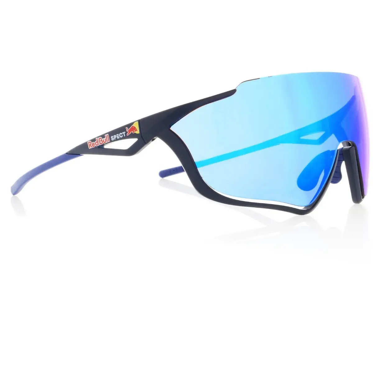 RedBull SPECT Pace - noir avec verres miroir bleus - lunettes de vélo