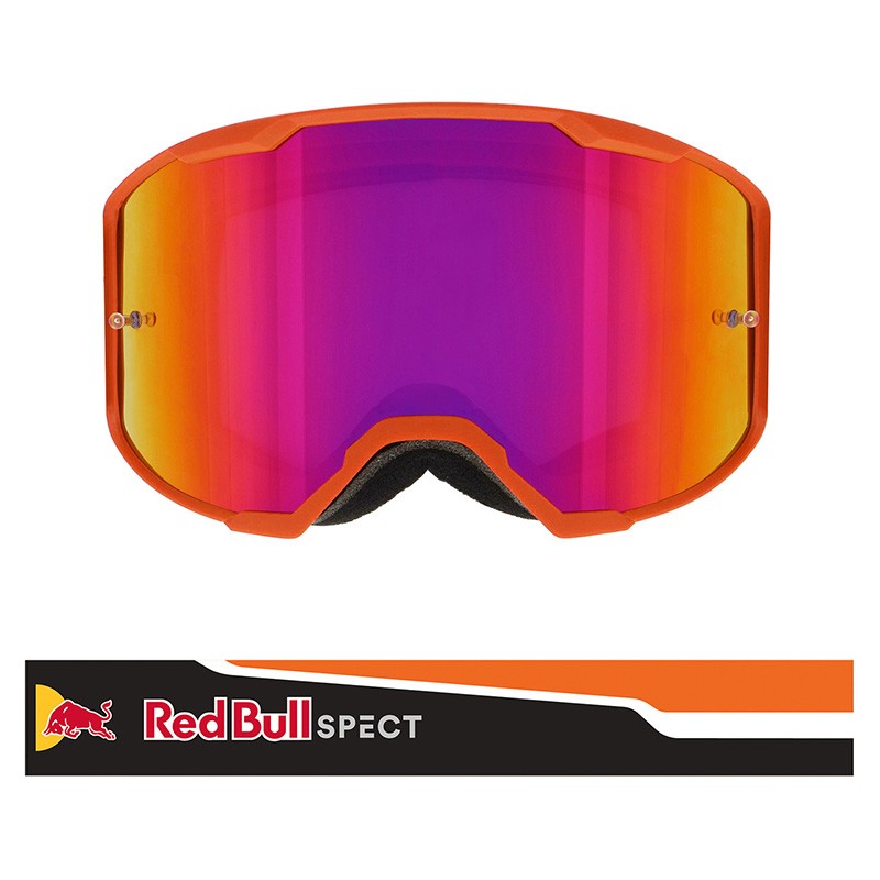 RedBull SPECT STRIVE - 010s Maschera da Moto Arancio Viola Flash